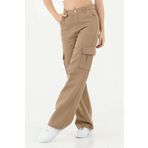 Pantulux Kız Çocuk %100 Pamuk Kargo Cepli Wide Leg Okul Pantolonu