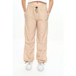 Pantulux Kız Çocuk Jogger Elastik Bel ve Paça %100 Pamuklu Açık Bej Paraşüt PANTOLON-PNT-2031 - 14 - 15 Yaş - Relax Fit
