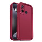PanXCase Xiaomi Redmi 12C / Poco C55 için kılıf - Cep Telefonu Kılıfı Silikon Kılıf Yumuşak İnce Hafif Zarif Tasarım, Kamera Koruması Darbeye Dayanıklı Çizilmez İnce Koruyucu Kılıf (Kırmızı Şarap)