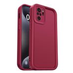 PanXCase Xiaomi Redmi Note 10 4G / 10S 4G için kılıf - Cep telefonu kılıfı silikon kılıf yumuşak ince hafif şık tasarım, kamera koruması darbeye dayanıklı çizilmez ince koruyucu kılıf (kırmızı şarap)