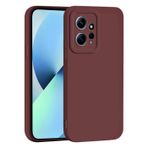 PanXCase Xiaomi Redmi Note 12 4G için kılıf - Cep telefonu kılıfı silikon kılıf yumuşak ince hafif, darbeye dayanıklı kaymaz çizilmez ince koruyucu kılıf Case Cover (kırmızı şarap)