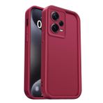 PanXCase Xiaomi Redmi Note 12 Pro Plus için kılıf - cep telefonu kılıfı silikon kılıf yumuşak ince hafif şık tasarım, kamera koruması darbeye dayanıklı çizilmez ince koruyucu kılıf (kırmızı şarap)