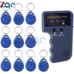 Papajack 1 Takım 125KHZ EM4100 Rfıd Fotokopi Makinesi Teksir Programcı Okuyucu + T5577 EM4305 Yeniden Yazılabilir Kımlık Keyfobs Etiketleri Kartı 5200 El (Yurt Dışından)
