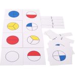 Papajack 1 Takım Montessori Matematik Öğretim Yardımı Çocuklar Erken Çocukluk Eğitimi Dijital Kesir Kartı Öğrenme Matematik Oyuncak (Yurt Dışından)