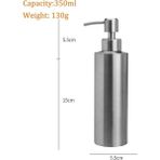 Papajack 350ML-250ML/350ML/550ML 304 Paslanmaz Çelik Sıvı Sabunluk Şişesi Jel Şişesi Losyon Pompası El Sabunu Mutfak Banyo Dispenseri (Yurt Dışından) - Renkli - 1 x 1 x 1