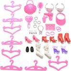Papajack 45 Adet/takım Bebek Aksesuarları Barbie Bebekler Için Ayakkabı Çanta Askısı Tarak Bilezik (Yurt Dışından)