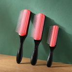 Papajack 9-Rows Dolaşık Açıcı Kıvırcık Saç Fırçası Denman Detangler Saç Fırçası Baş Masaj Aleti Kadınlar Erkekler Için Düz Islak Saç Tarak Ev Salon (Yurt Dışından)