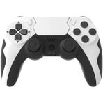 Papajack Beyaz Siyah-Kablosuz Denetleyici Bluetooth Gamepad Çift Titreşim 6 Eksen Joypad Touchpad ile Ps4 Ps3 Pc Için Mikrofon Kulaklık Bağlantı Noktası (Yurt Dışından)