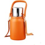 Papajack Hyt-Outdoor Termos Su Isıtıcısı 316 Paslanmaz Çelik Bardak Açık Hava Sporları Geniş Kapasiteli 800 ml - Turuncu (Yurt Dışından) - Renkli - Standart