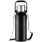 Papajack Hyt-Outdoor Termos Su Isıtıcısı 316 Paslanmaz Çelik Bardak Doğa Sporları Büyük Kapasiteli 1000 ml - Siyah (Yurt Dışından) - Renkli - Standart