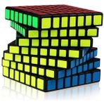 Papajack Qixing-7-Black-Qiyi Profesyonel Etiket Sihirli Küp Tabanı Başlarken 3X3X3 4X4X4 5X5X5 Megaminx Hız Twist Bulmaca Çocuklar Için Sihirli Küp (Yurt Dışından)