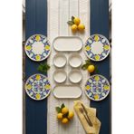 Papart 10 Parça 4 Kişilik Handmade Limon Stackable Seramik Tabak Seti Premium Sunum & Kahvaltı Takımı
