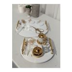 Paparti Söz Nişan Tepsi Seti Gold Damat Kahve Fincan Seti Polyester