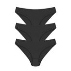 Papatya 12 Adet Siyah Renk Bikini Külot