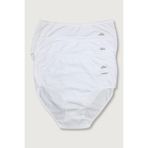 Papatya 3'lü Paket Yüksek Bel Kadın Külot, Beyaz, 2XL Beden