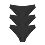 Papatya 6 Adet Siyah Renk Bikini Külot