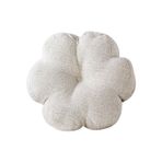 Papatya Bloom Dekoratif Buklet Kırlent Beyaz 40X40