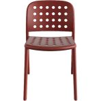 Papatya Bomonti Sandalye Kiremit Kırmızı - Plastik Bahçe Balkon Mutfak Sandalyesi