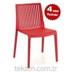 Papatya Cool Kırmızı Sandalye