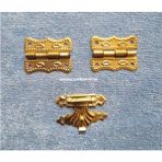 Papatya Dekoratif Mini Tavla Menteşe ve Klips Sarı Renk 1,9cm - 2CM