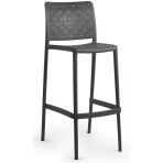 Papatya Fame Bar Sandalyesi 75 cm Antrasit - Kolçaksız