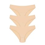 Papatya Kadın Bikini Külotu, 12 Adet, Ten Rengi, L/XL Beden