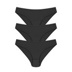 Papatya Kadın Bikini Külotu, Siyah, L/XL Beden, 12 Adet Set