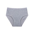 Papatya Kadın Külotu, Yüksek Bel,%100 Pamuklu, Bato, Gri, 2XL, 5'li Set