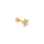 Papatya Model Beyaz Taş Tragus Piercing
