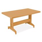Papatya Nova Plastik Masa Teak - 70X120 Bahçe Balkon Masası