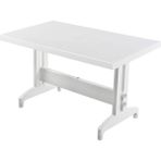 Papatya Prestige Masa Plastik Bahçe Masası Beyaz Dikdörtgen 80 cm x 140 cm - Renkli