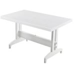 Papatya Prestige Plastik Masa Beyaz - 70X120 Bahçe Balkon Masası