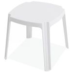 Papatya Royal Plastik Sehpa Beyaz 48X48x43 Cm - İstiflenebilir, Uv Korumalı