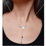 Papatya Silver 925 Ayar Gümüş Kardelen Çiçeği Kolye (Rose)