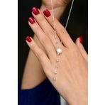 Papatya Silver 925 Ayar Gümüş Rodyum Kaplama Dorika Toplu Incili Kadın Kolye