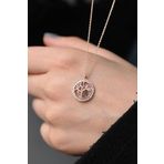 Papatya Silver 925 Ayar Hayat Ağacı Aşıklar Gümüş Kolye