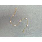Papatya Silver 925 ayar papatya silver 3 renk incili dorica bileklik rose,gold,rodaj