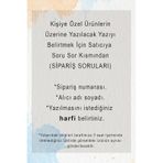 Papatya Silver 925 Ayar Rose Kaplama Mineli B Harfli Papatya Kadın Gümüş Kolye