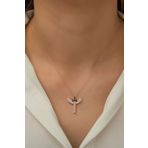 Papatya Silver 925 Ayar Zirkon Taşlı Gümüş Kılıç Kolye