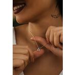 Papatya Silver UVPS100284 Nazar Boncuklu Nal 925 Ayar Gümüş Kolye