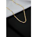 Papatya Silver UVPTS100309 925 Ayar Üç Renk İki Boy Dorika Top Gümüş Kolye