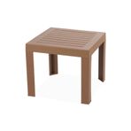 Papatya Suda Plastik Sehpa 40x40x35 - Renk : Teak