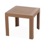 Papatya Suda Plastik Sehpa Teak - Renkli