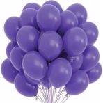 Papatya Süs Evi Lateks Mat Balon 50 Adet Mor Balon
