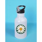 Papatyalı Baskılı Matara Suluk 600 ml - Sporcu Suluğu, Büyük Suluk, Spor Matara, Sporcu Sulukları