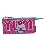 Pape 3 Bölmeli Yum Cupcake Düz Kalem Kutusu