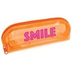 Pape Şeffaf Smile Turuncu Kalem Kutusu