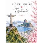 Papelia Rio De Janeiro Temalı Teşekkür Kartı | Kurtarıcı Isa Heykeli Tasarımlı 8x5 cm Not Kartı | Hediyelik Paket Kartı | Sipariş Teşekkür Kartı - 1000 Adet - tek ebat, renk
