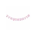 papercraft 1 Yaş Doğum Günü Duvar Süsü Prenses Banner