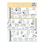 papermoods Hayvanlarla Yolculuk Temalı 3,75 Metre Rulo Boyama Kağıdı - Bebek Ve Çocuklar Için Eğitici Aktivite